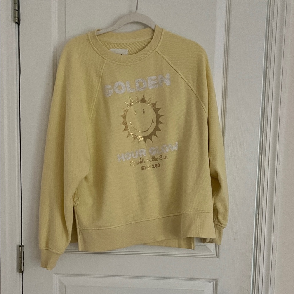 Aerie Yellow Crew Neck Sweater
